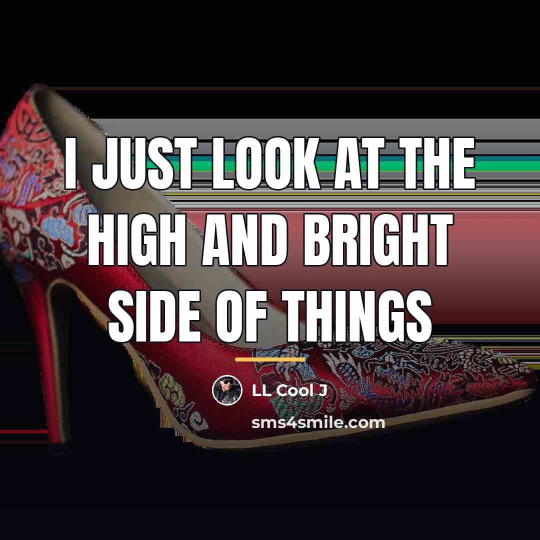 “I just look at the high and bright side of…” quote by LL Cool J