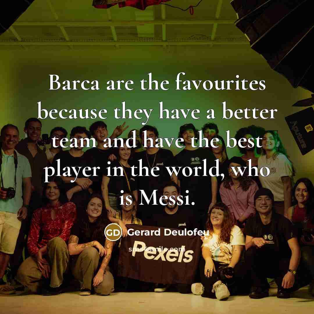 “Barca are the favourites because they have a better team…” quote by Gerard Deulofeu
