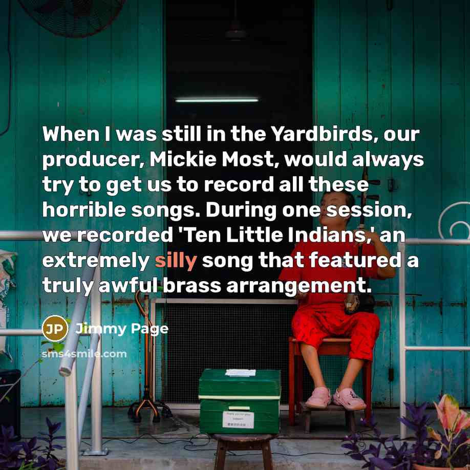 “When I was still in the Yardbirds, our producer, Mickie…” quote by Jimmy Page