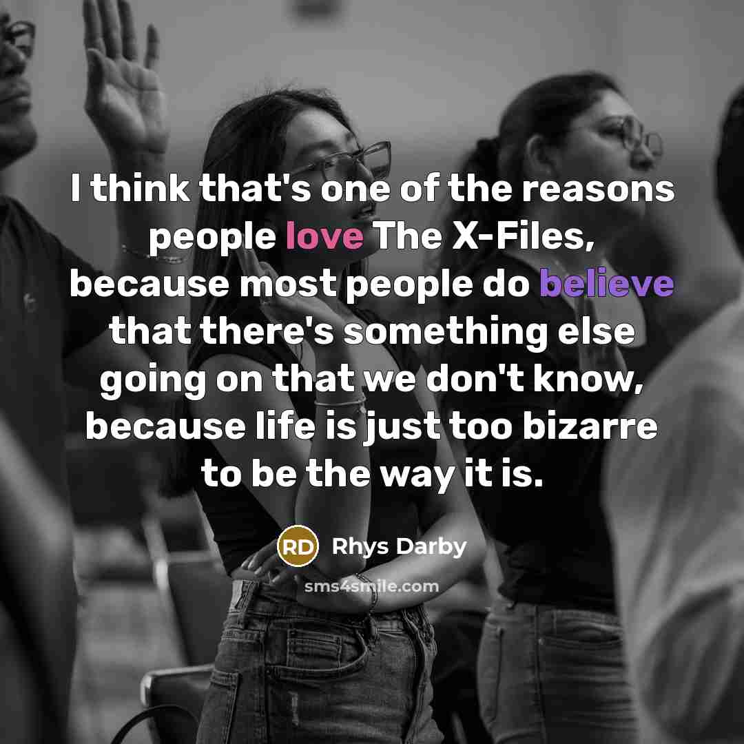 “I think that's one of the reasons people love The…” quote by Rhys Darby