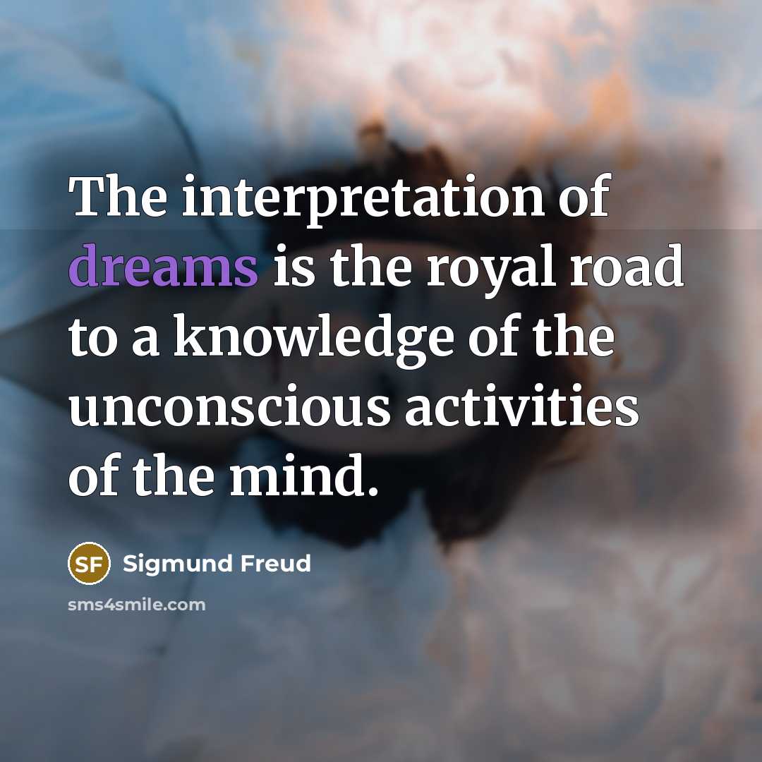 “The interpretation of dreams is the royal road to a…” quote by Sigmund Freud