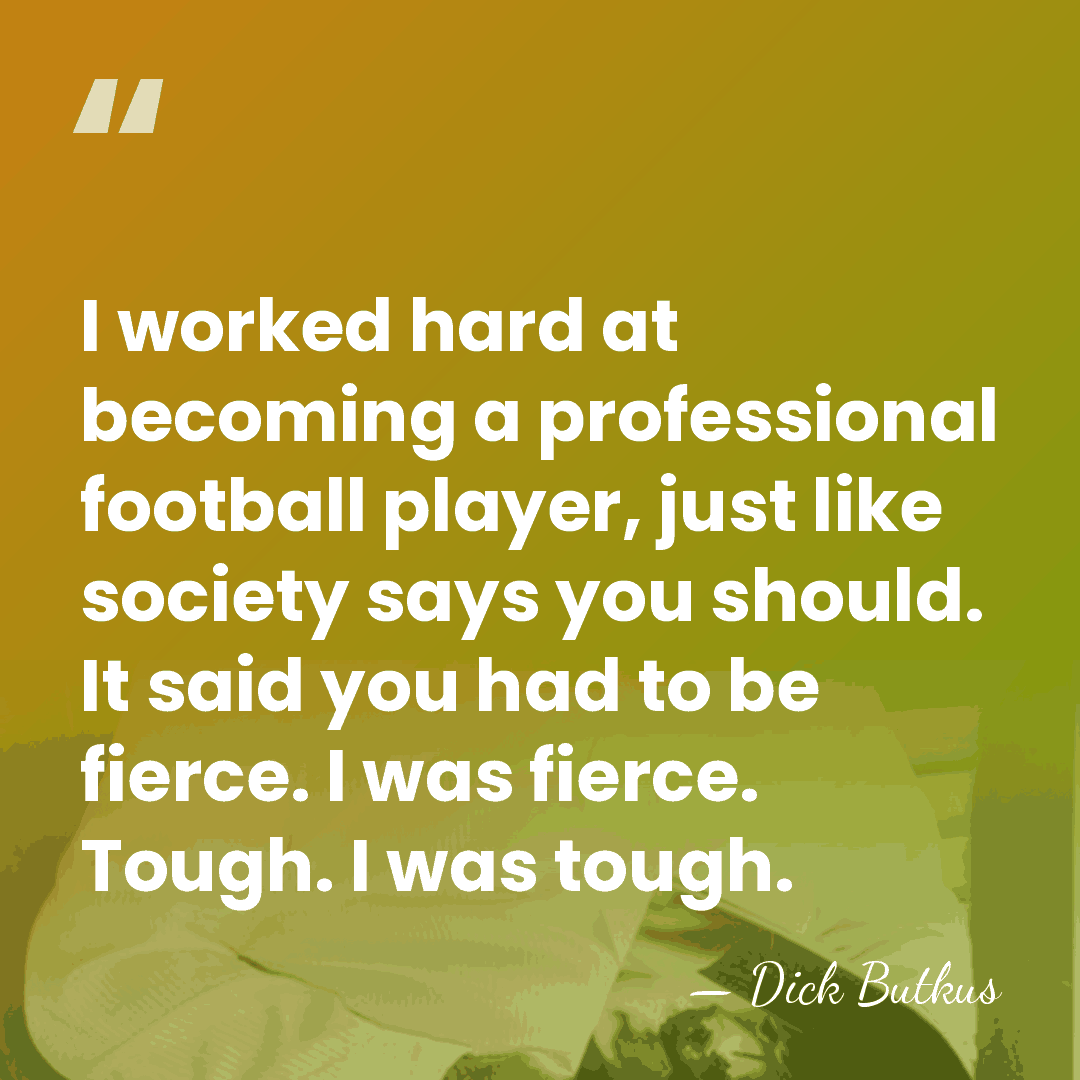 I worked hard at becoming a professional football player, just like society&hellip; - Dick Butkus