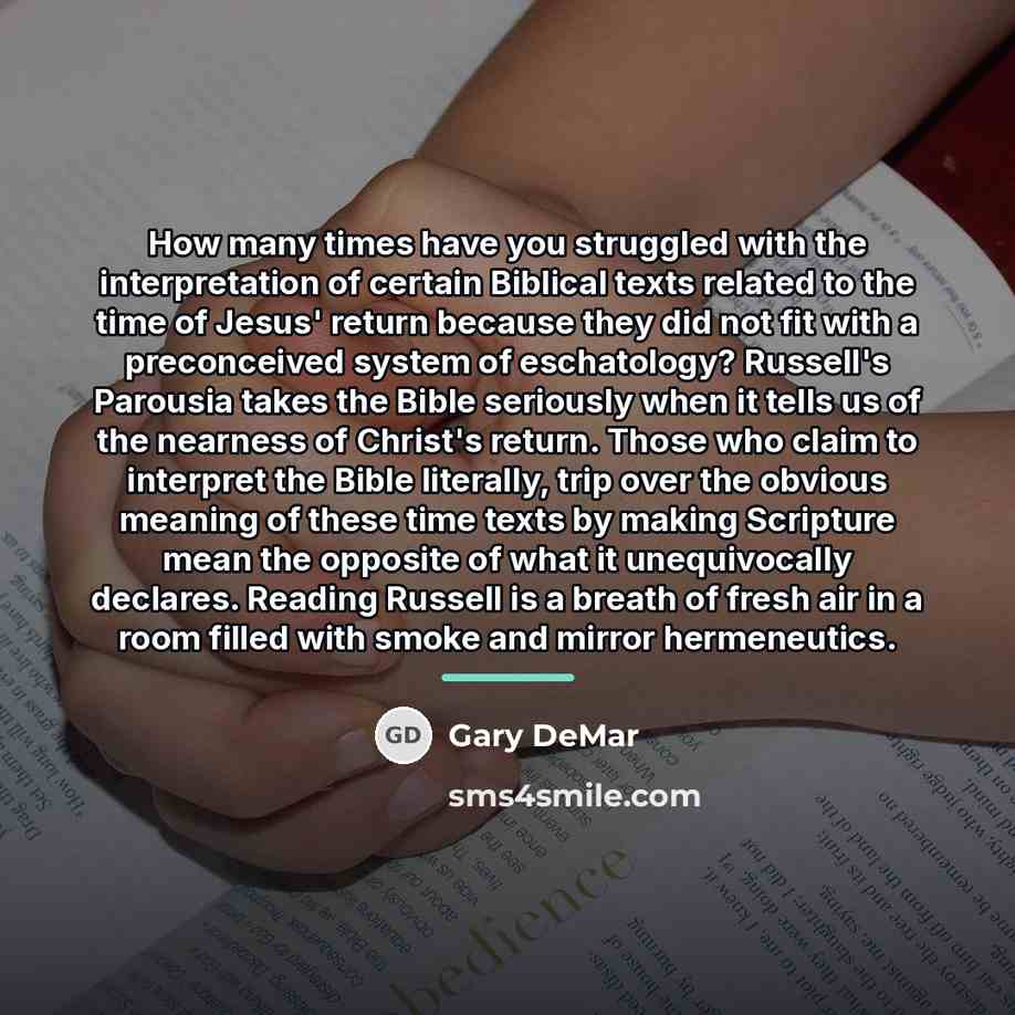 “How many times have you struggled with the interpretation of…” quote by Gary DeMar