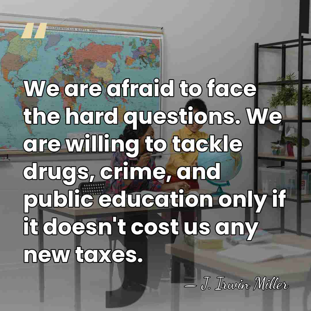 We are afraid to face the hard questions. We are willing to&hellip; - J. Irwin Miller