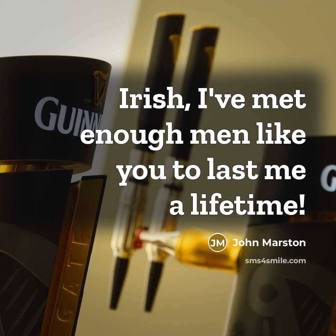 “Irish, I've met enough men like you to last me a lifetime!” quote by John Marston