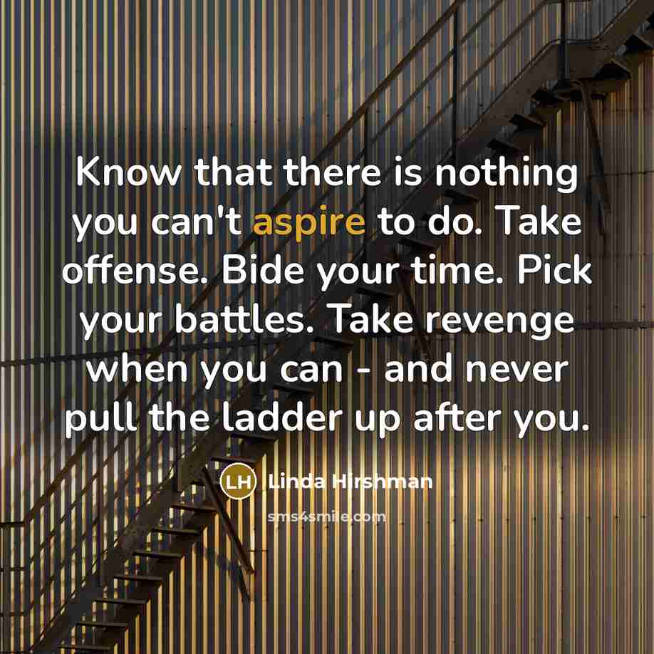 “Know that there is nothing you can't aspire to do.…” quote by Linda Hirshman