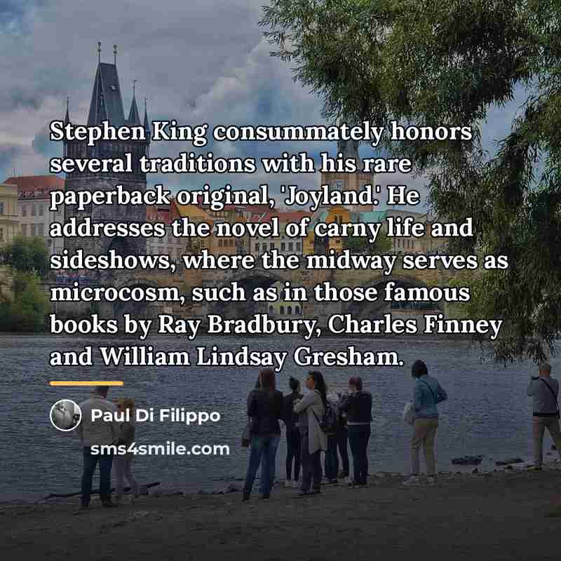 “Stephen King consummately honors several traditions with his rare paperback…” quote by Paul Di Filippo