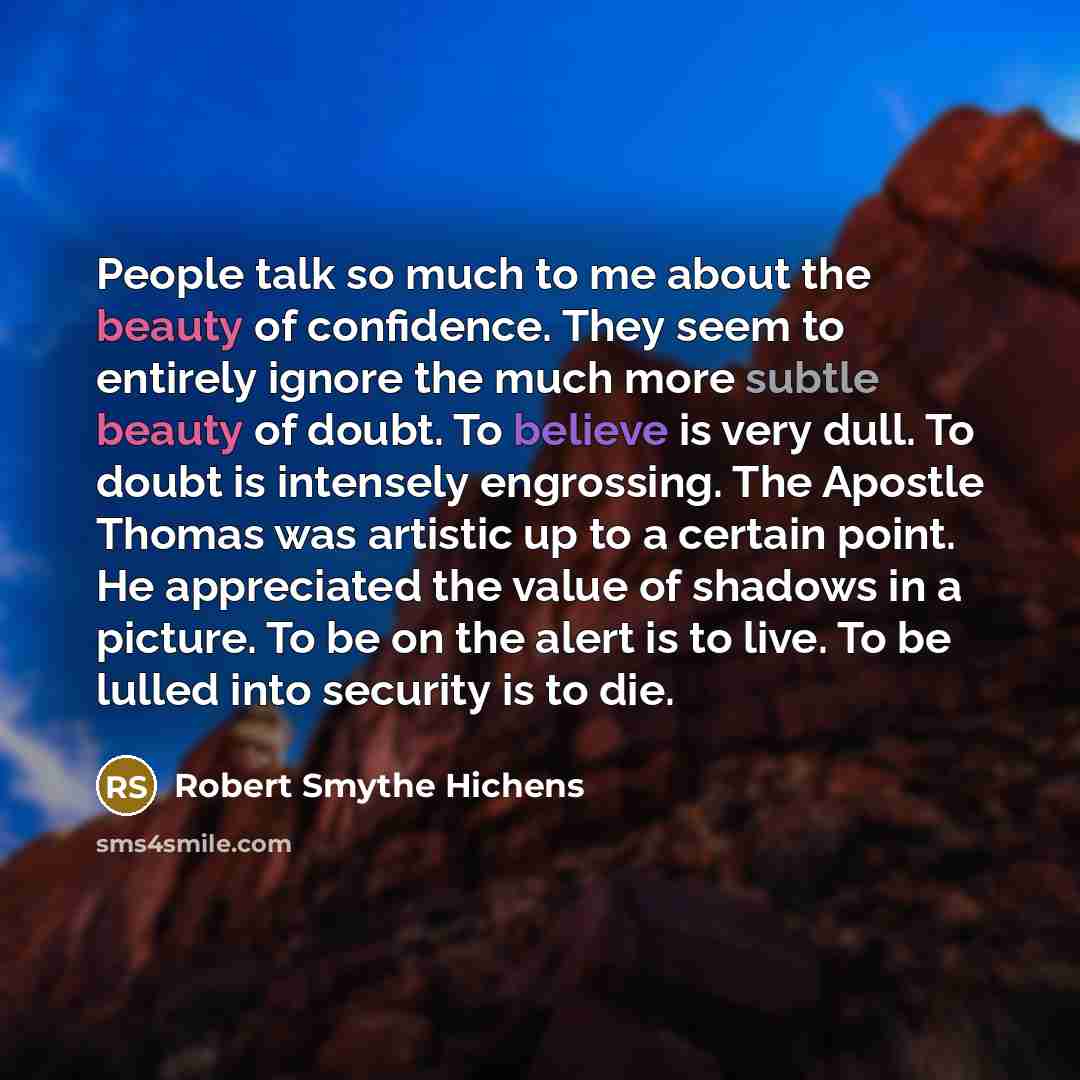 “People talk so much to me about the beauty of…” quote by Robert Smythe Hichens