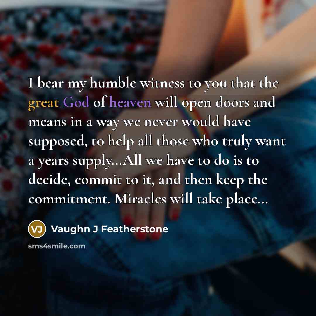 “I bear my humble witness to you that the great…” quote by Vaughn J Featherstone