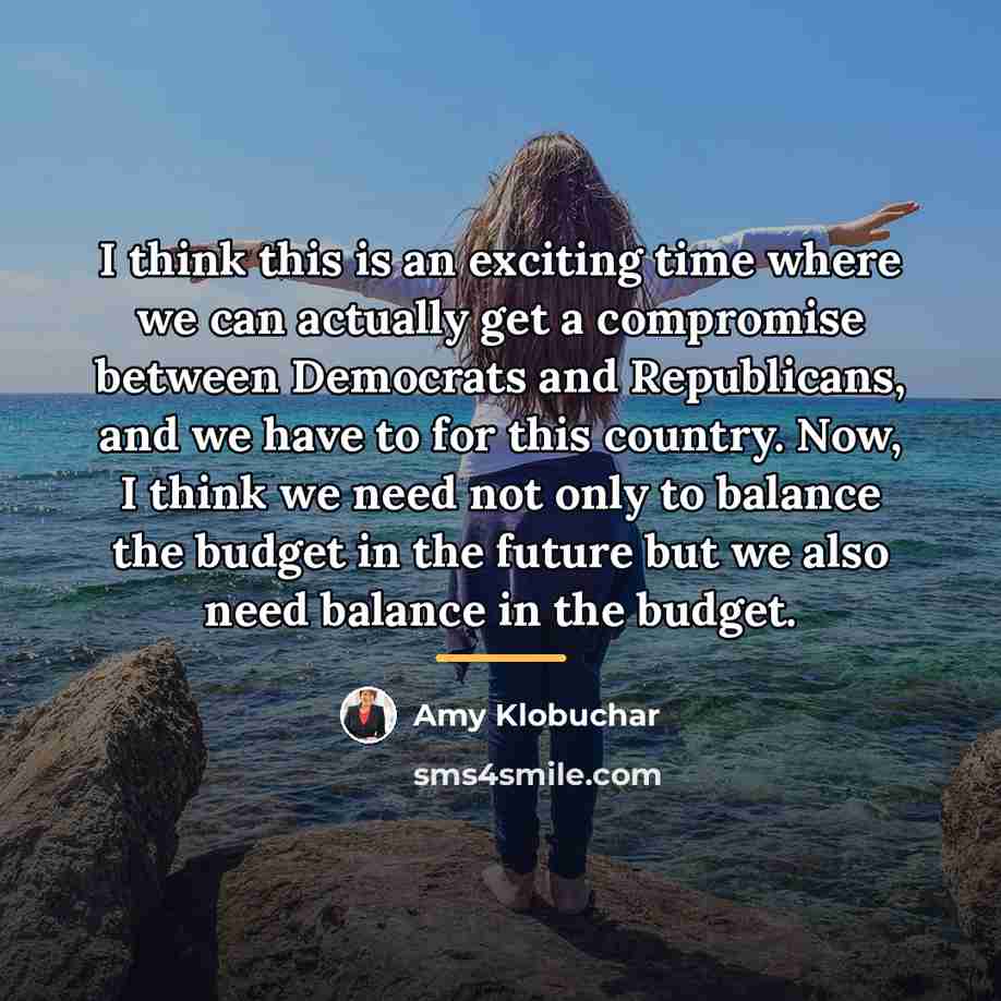“I think this is an exciting time where we can…” quote by Amy Klobuchar