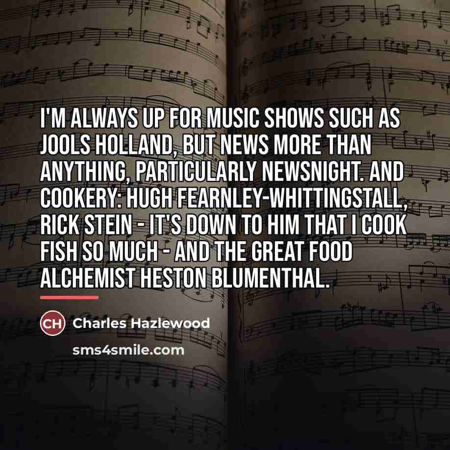 “I'm always up for music shows such as Jools Holland,…” quote by Charles Hazlewood