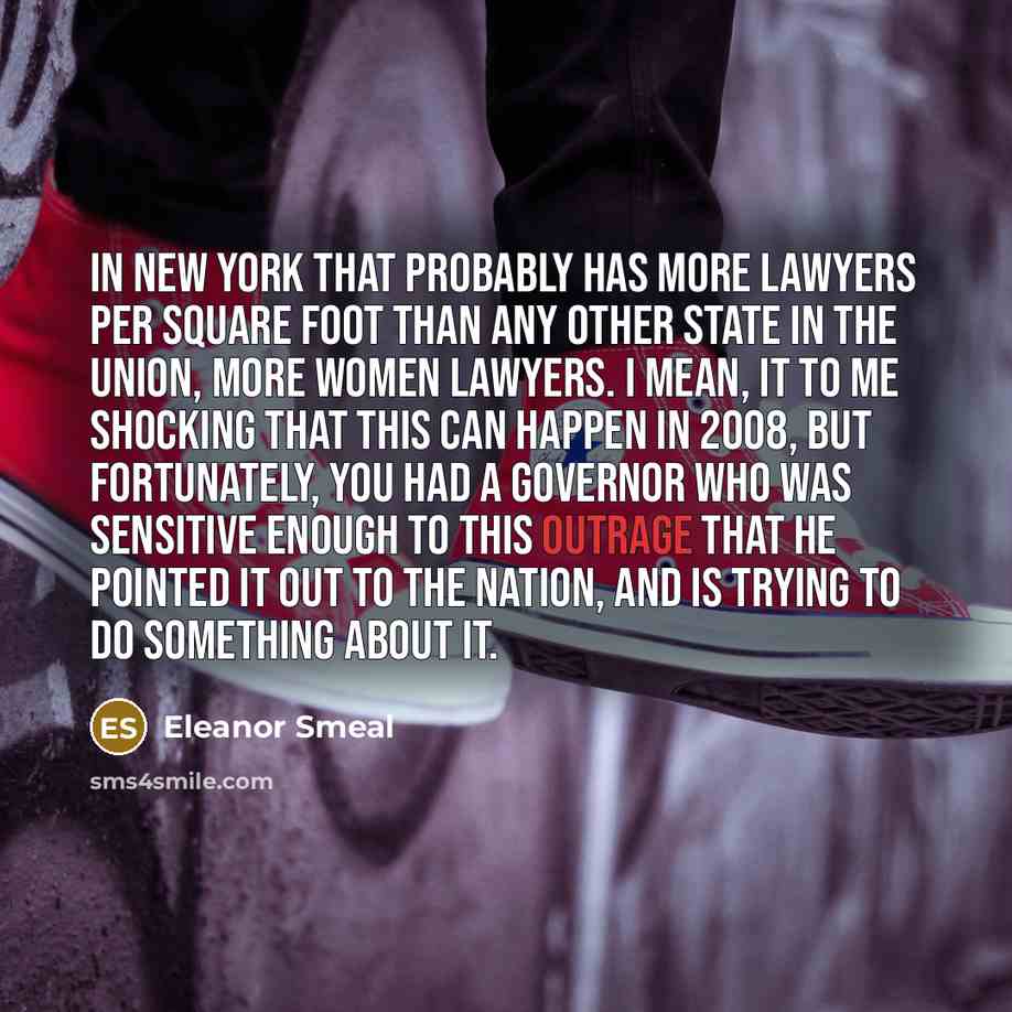 “In New York that probably has more lawyers per square…” quote by Eleanor Smeal
