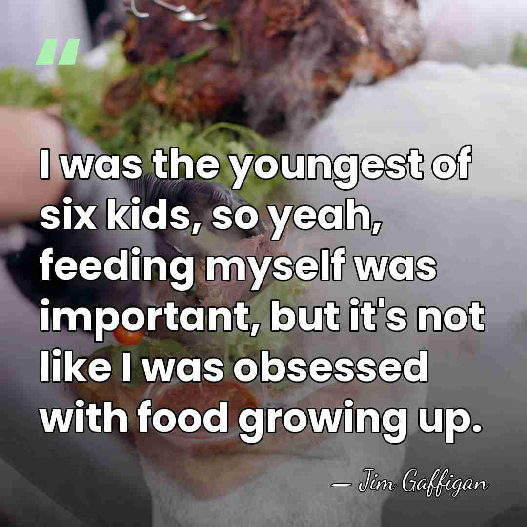 I was the youngest of six kids, so yeah, feeding myself was&hellip; - Jim Gaffigan