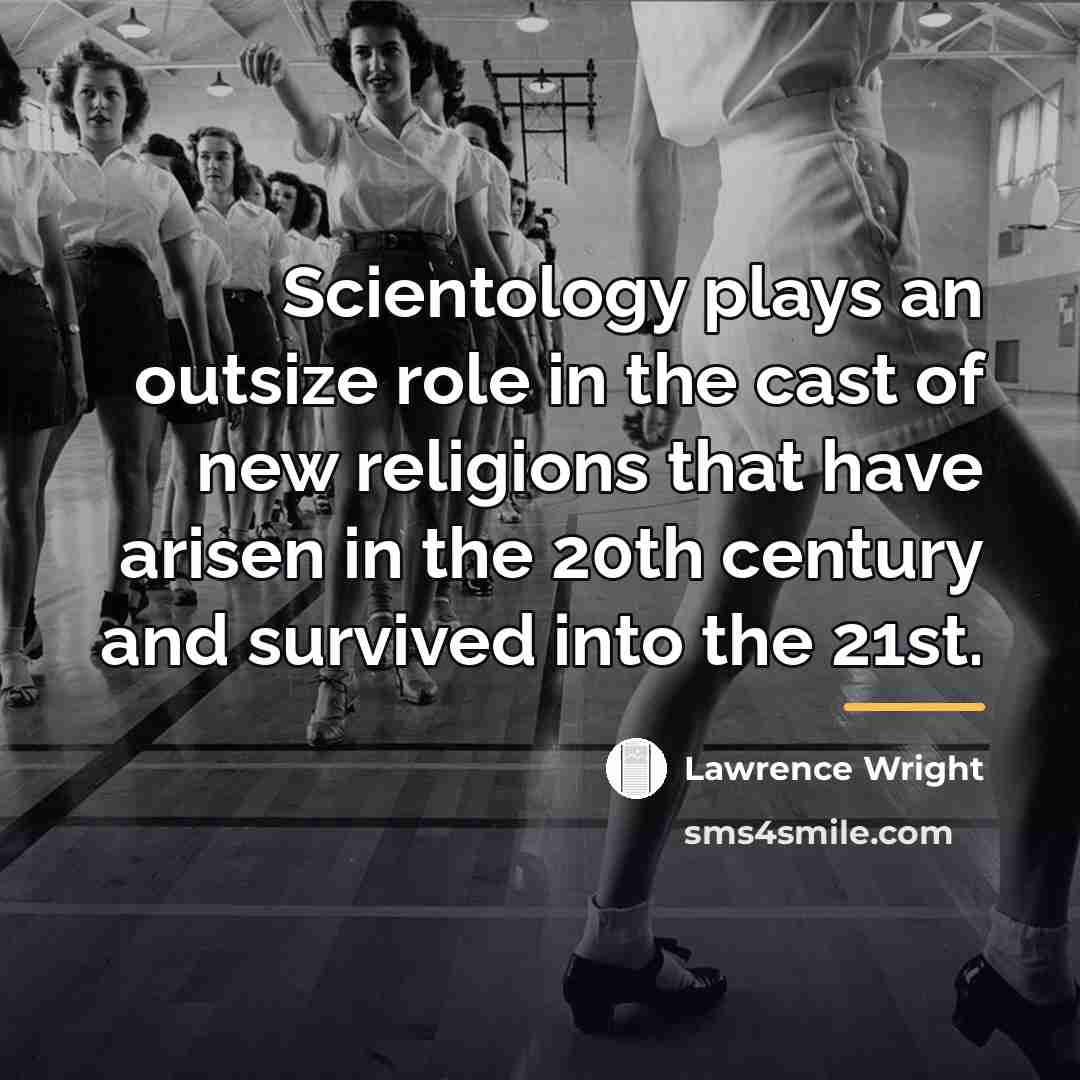“Scientology plays an outsize role in the cast of new…” quote by Lawrence Wright