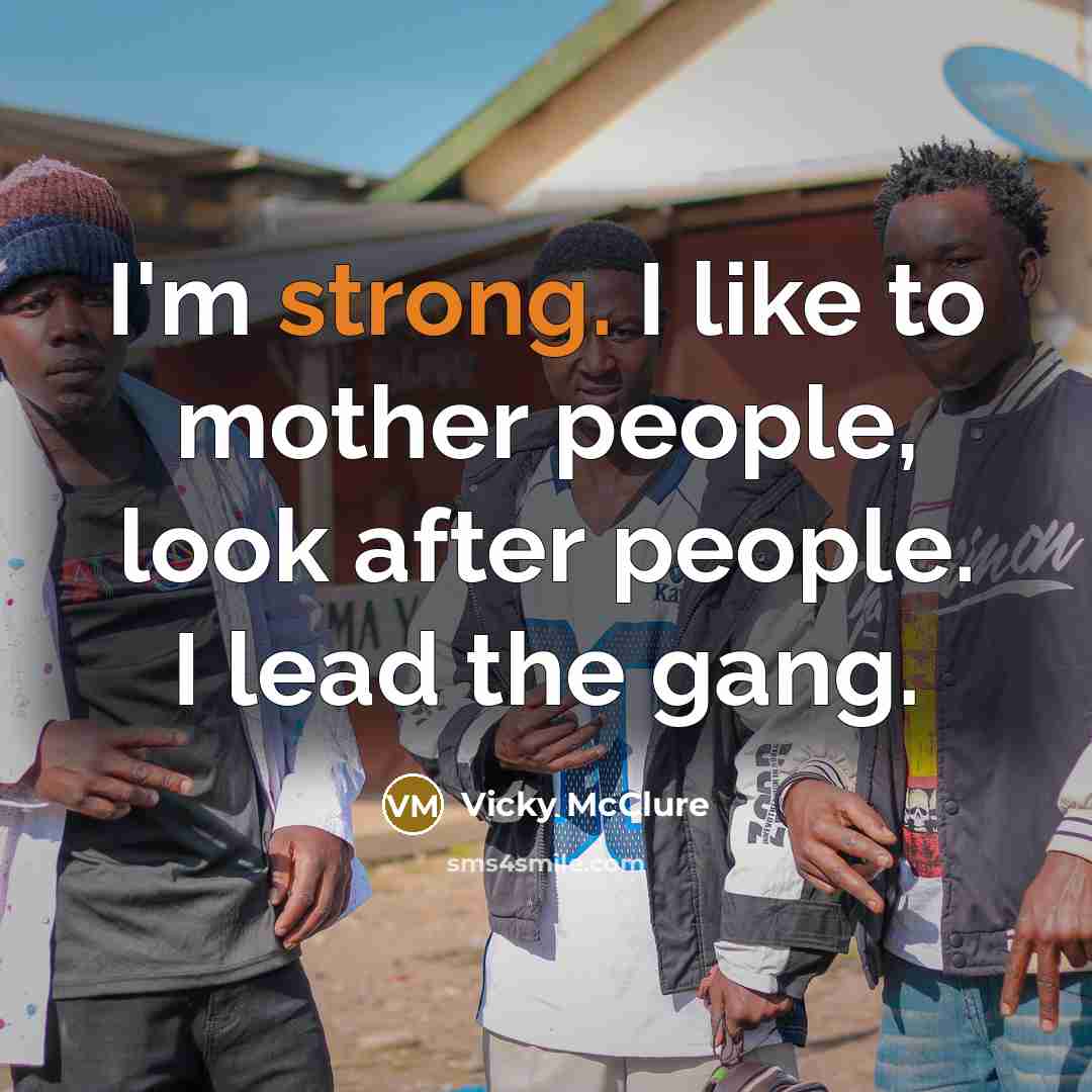 “I'm strong. I like to mother people, look after people.…” quote by Vicky McClure