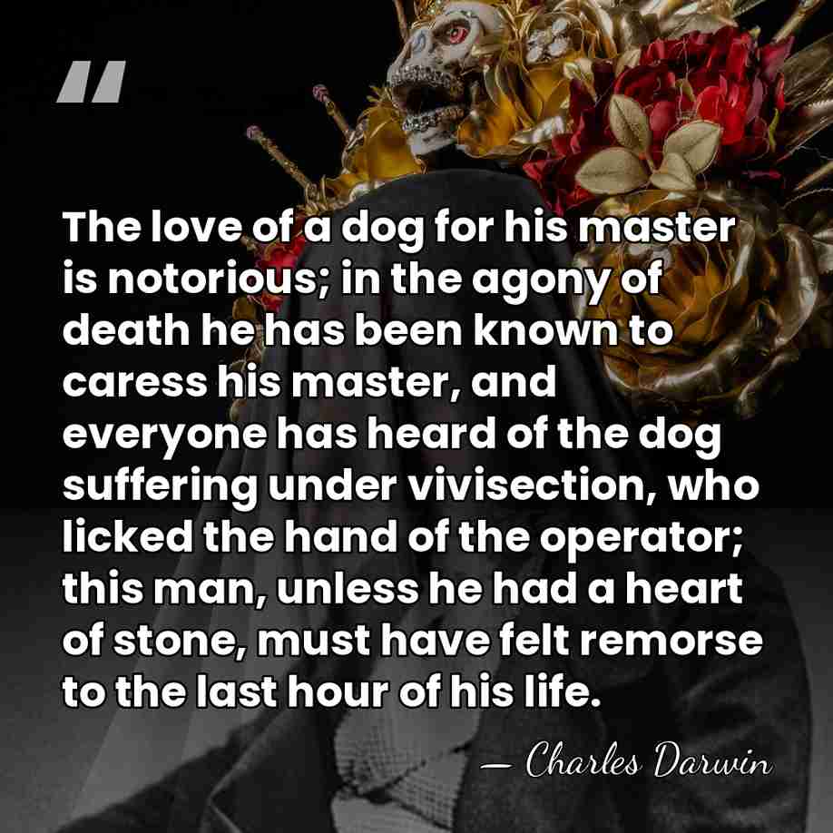 The love of a dog for his master is notorious; in the&hellip; - Charles Darwin