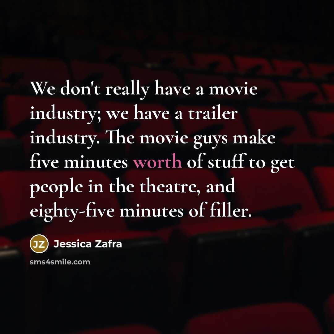 “We don't really have a movie industry; we have a…” quote by Jessica Zafra