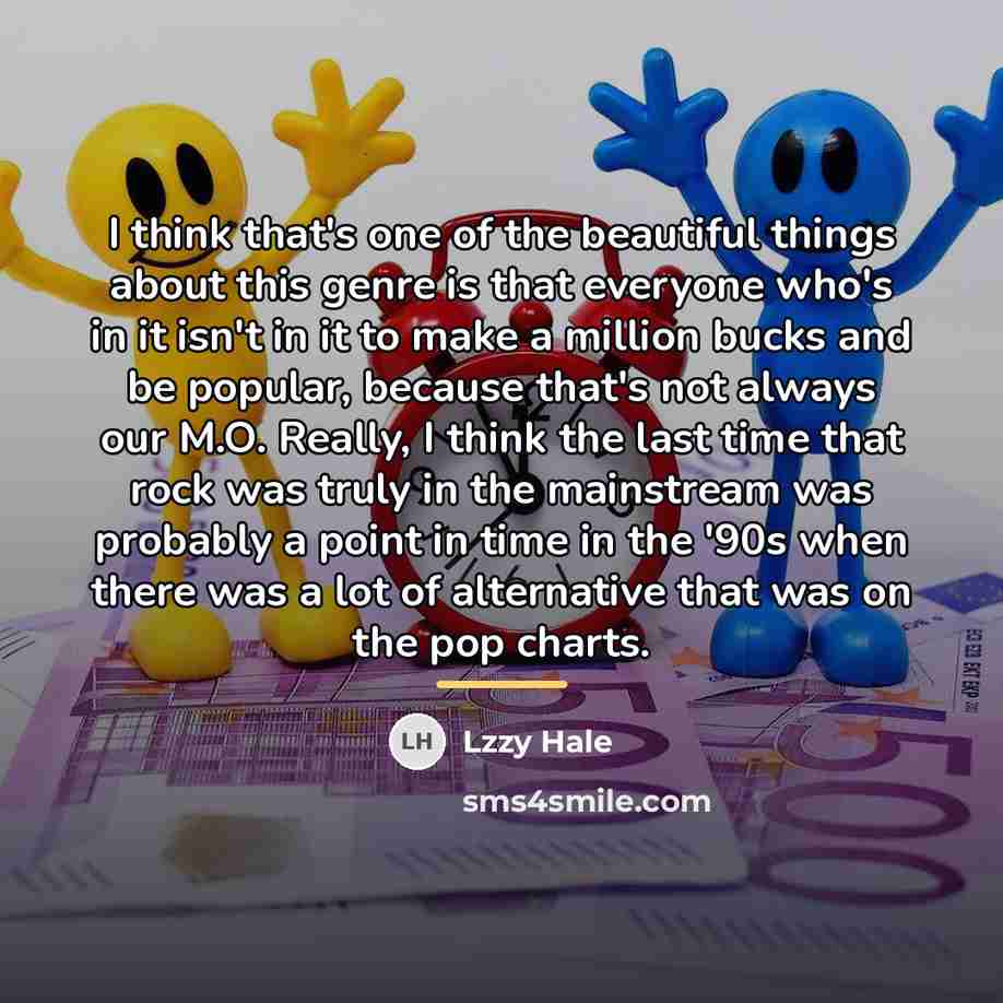 “I think that's one of the beautiful things about this…” quote by Lzzy Hale