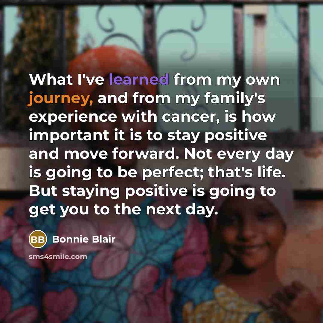 “What I've learned from my own journey, and from my…” quote by Bonnie Blair