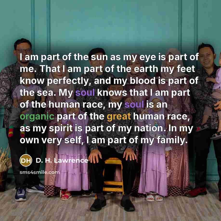 “I am part of the sun as my eye is…” quote by D. H. Lawrence