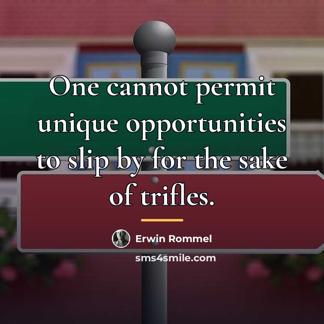 “One cannot permit unique opportunities to slip by for the…” quote by Erwin Rommel