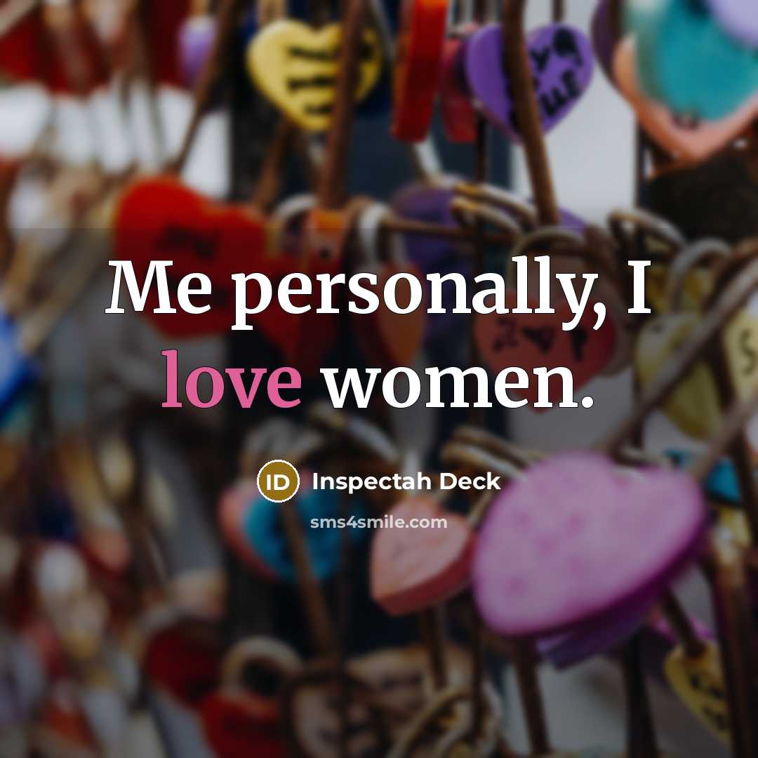 “Me personally, I love women.…” quote by Inspectah Deck