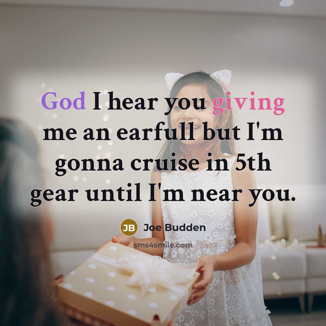 “God I hear you giving me an earfull but I'm…” quote by Joe Budden