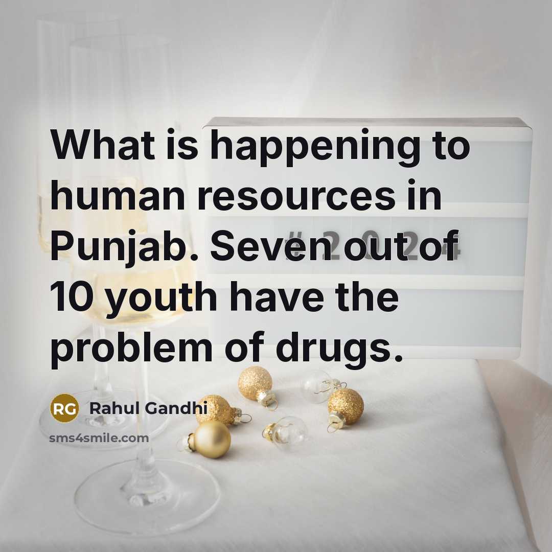 “What is happening to human resources in Punjab. Seven out…” quote by Rahul Gandhi