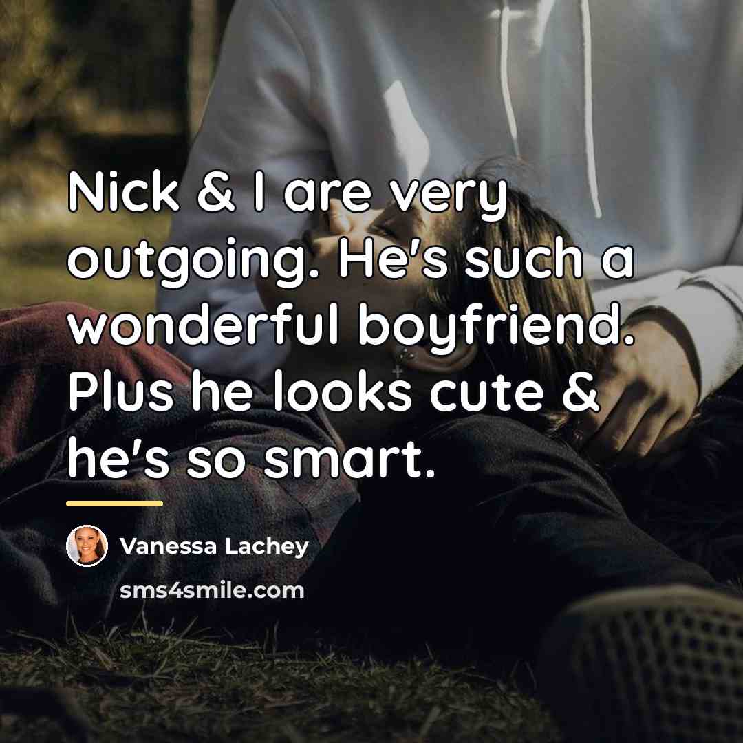 “Nick & I are very outgoing. He's such a wonderful…” quote by Vanessa Lachey