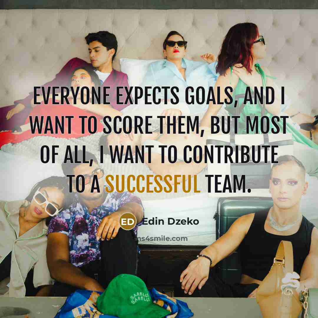 “Everyone expects goals, and I want to score them, but…” quote by Edin Dzeko