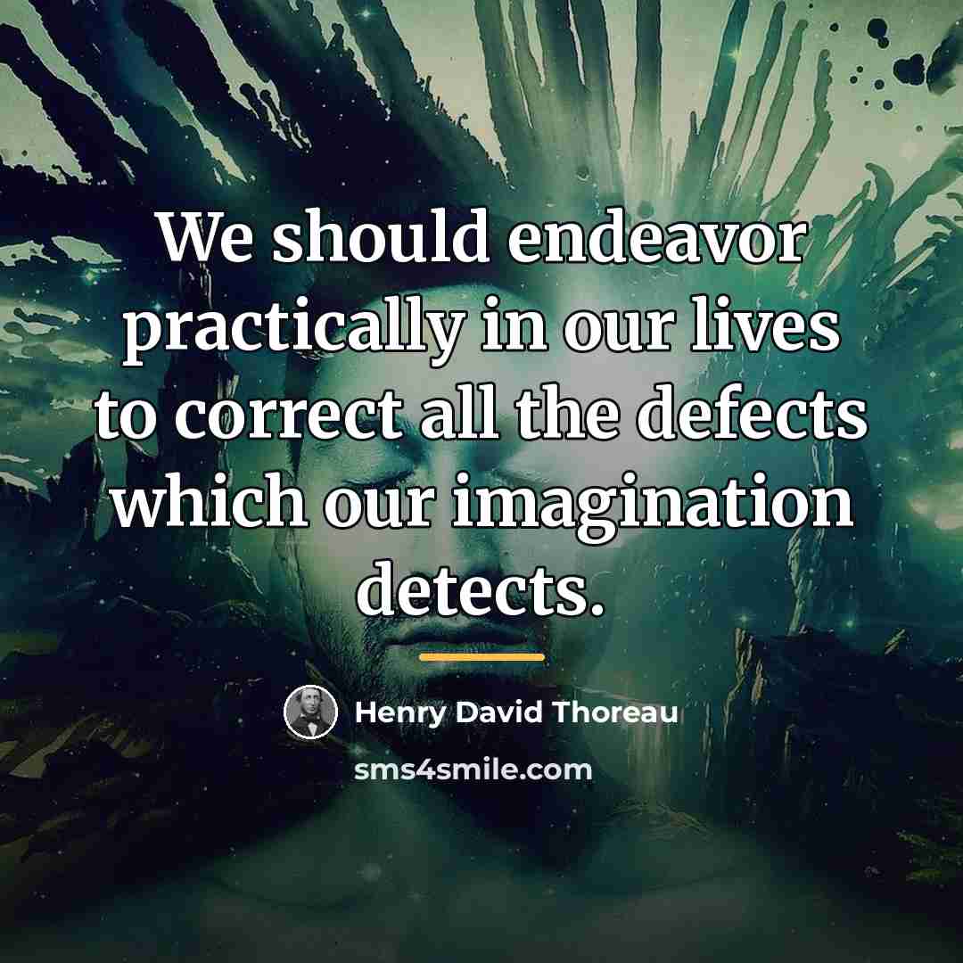 “We should endeavor practically in our lives to correct all…” quote by Henry David Thoreau