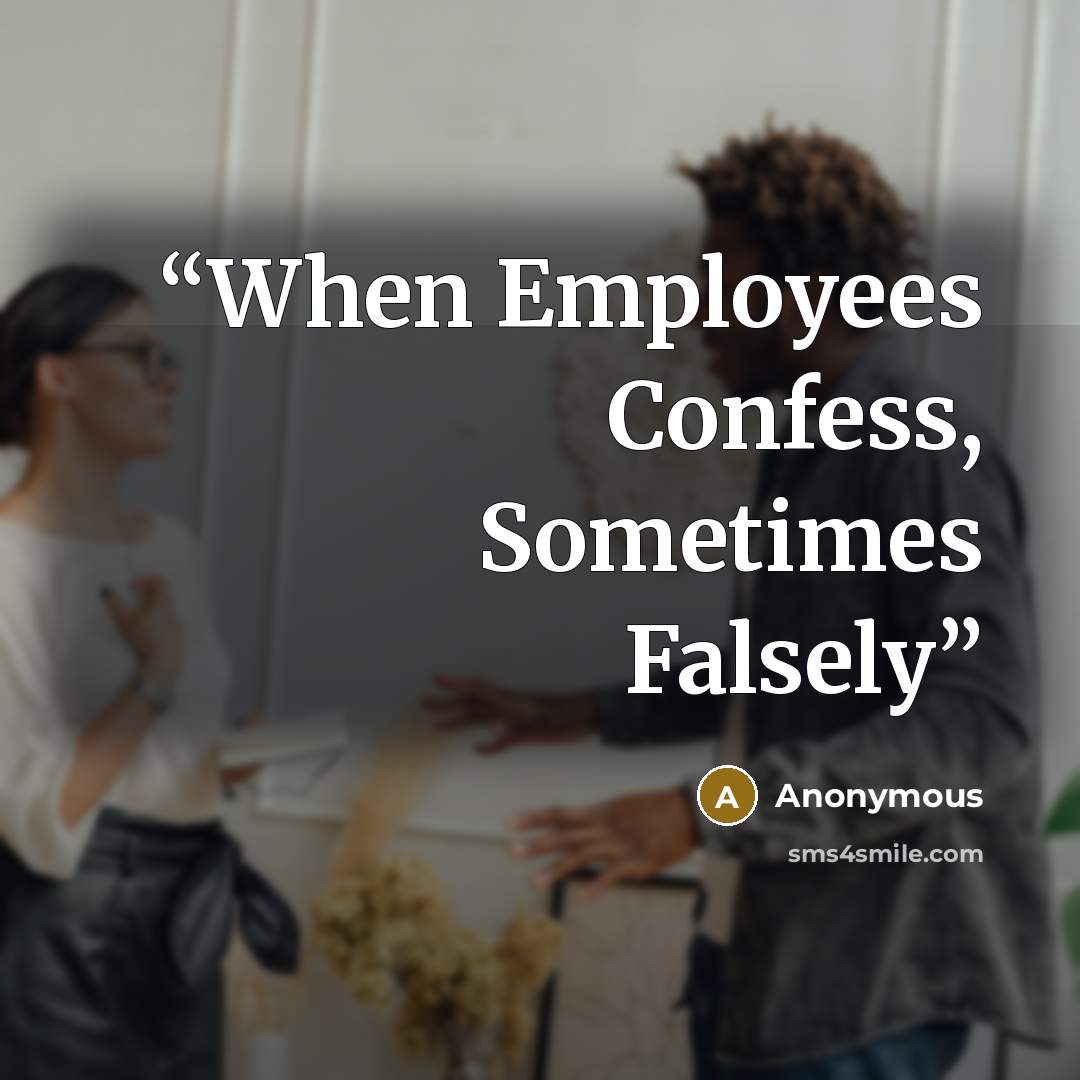 “When Employees Confess, Sometimes Falsely” quote by Anonymous