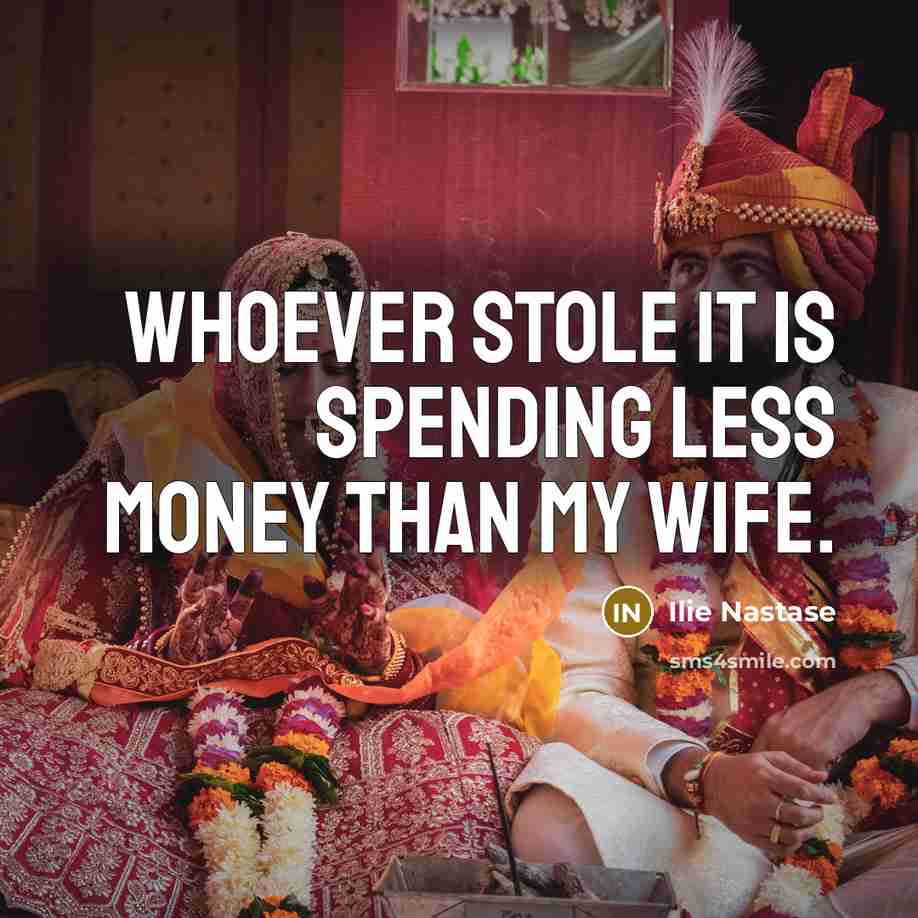 “Whoever stole it is spending less money than my wife.…” quote by Ilie Nastase