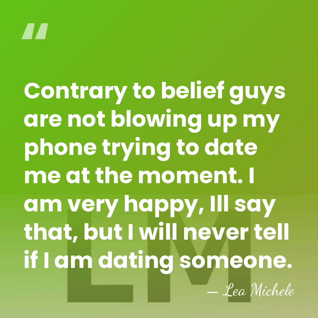 Contrary to belief guys are not blowing up my phone trying to&hellip; - Lea Michele