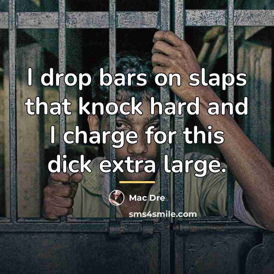 “I drop bars on slaps that knock hard and I…” quote by Mac Dre