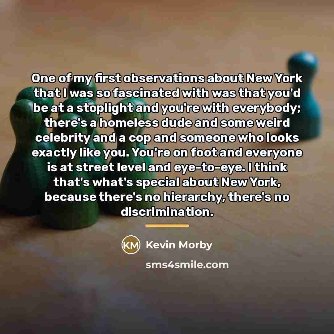 “One of my first observations about New York that I…” quote by Kevin Morby