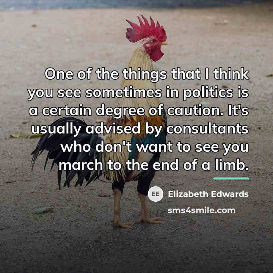“One of the things that I think you see sometimes…” quote by Elizabeth Edwards