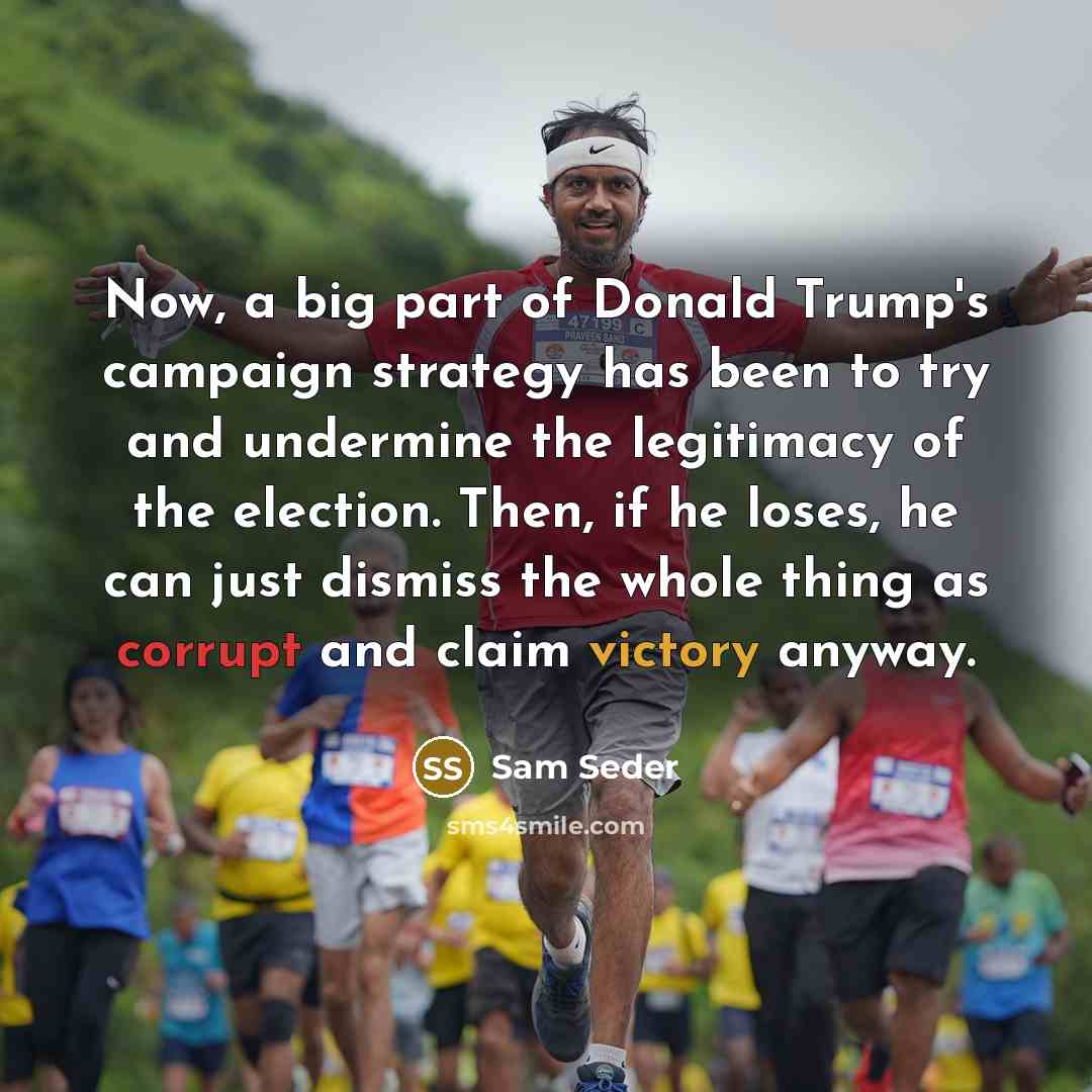“Now, a big part of Donald Trump's campaign strategy has…” quote by Sam Seder