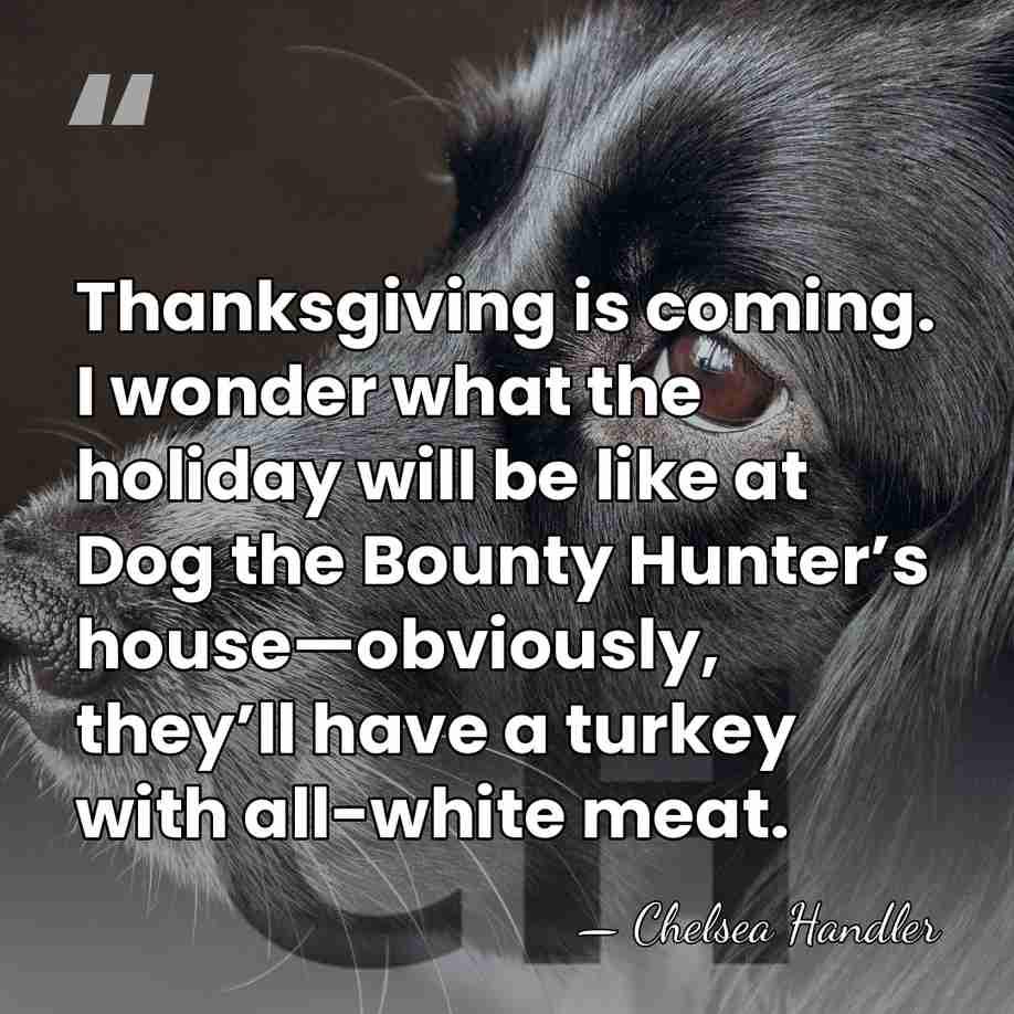 Thanksgiving is coming. I wonder what the holiday will be like at&hellip; - Chelsea Handler
