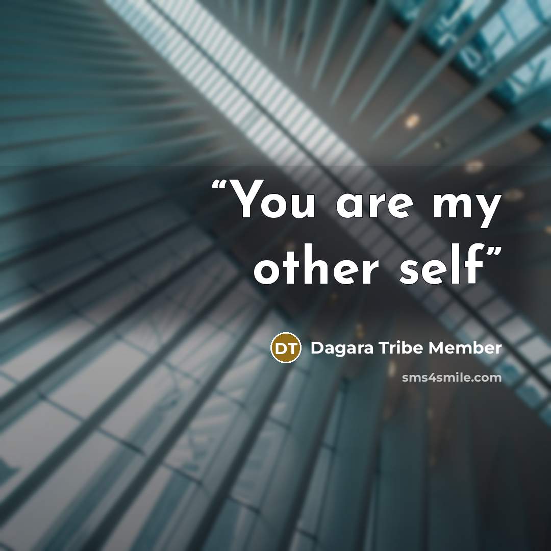 “You are my other self” quote by Dagara Tribe Member