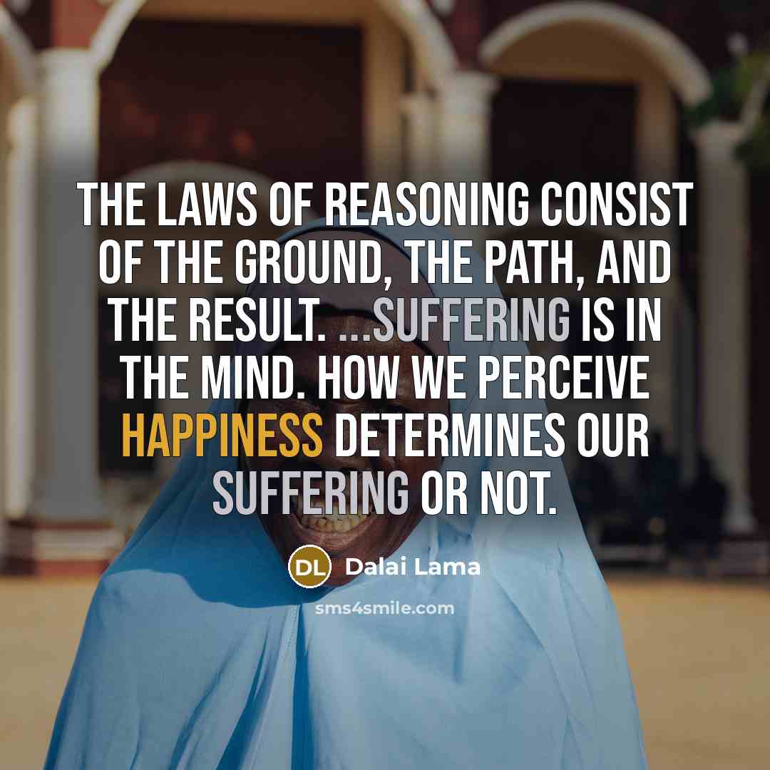 “The Laws of Reasoning consist of the ground, the path,…” quote by Dalai Lama
