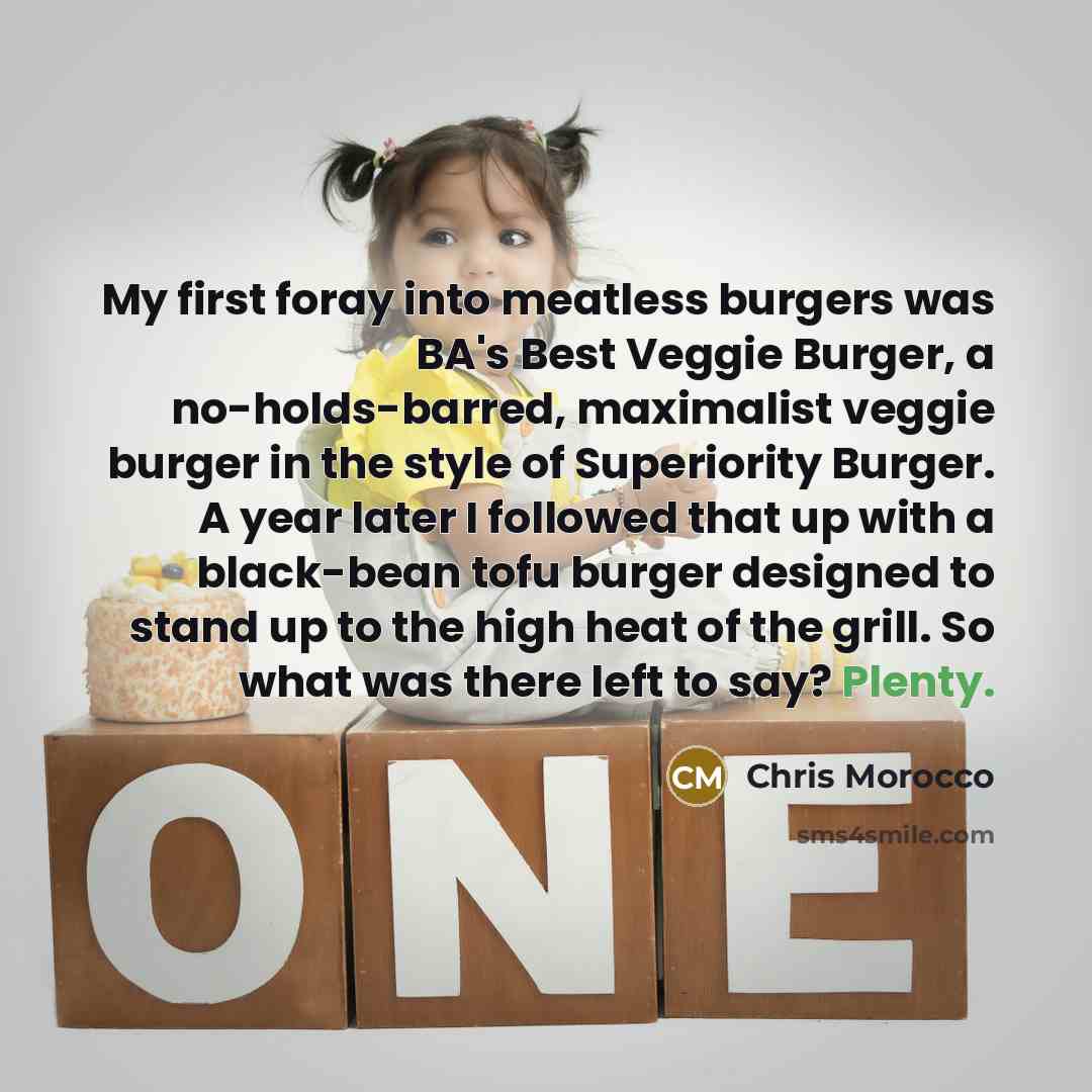 “My first foray into meatless burgers was BA's Best Veggie…” quote by Chris Morocco