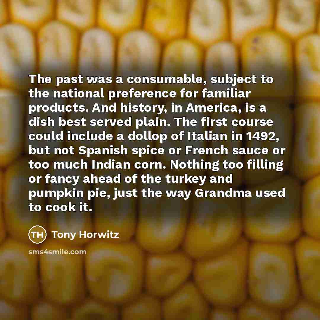 “The past was a consumable, subject to the national preference…” quote by Tony Horwitz