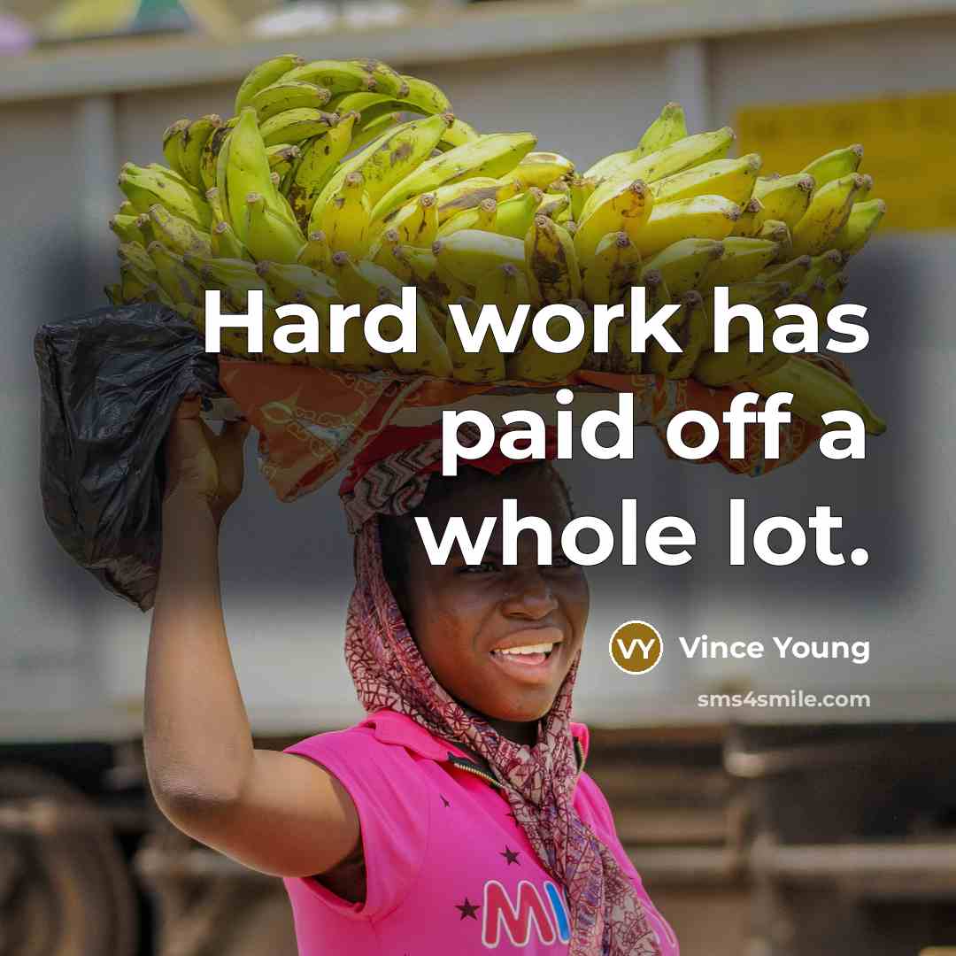 “Hard work has paid off a whole lot.…” quote by Vince Young