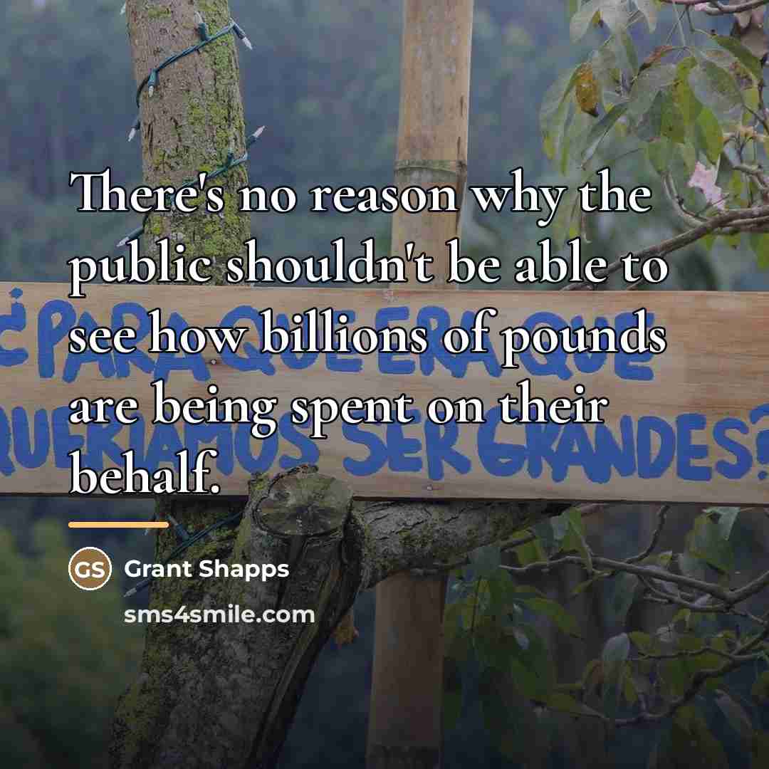 “There's no reason why the public shouldn't be able to…” quote by Grant Shapps