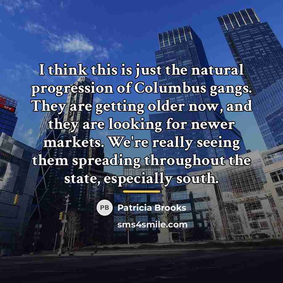 “I think this is just the natural progression of Columbus…” quote by Patricia Brooks