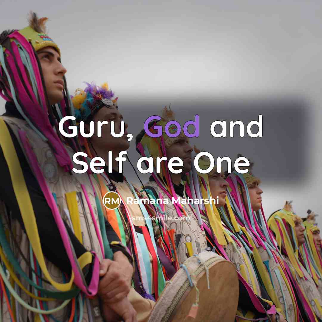 “Guru, God and Self are One…” quote by Ramana Maharshi