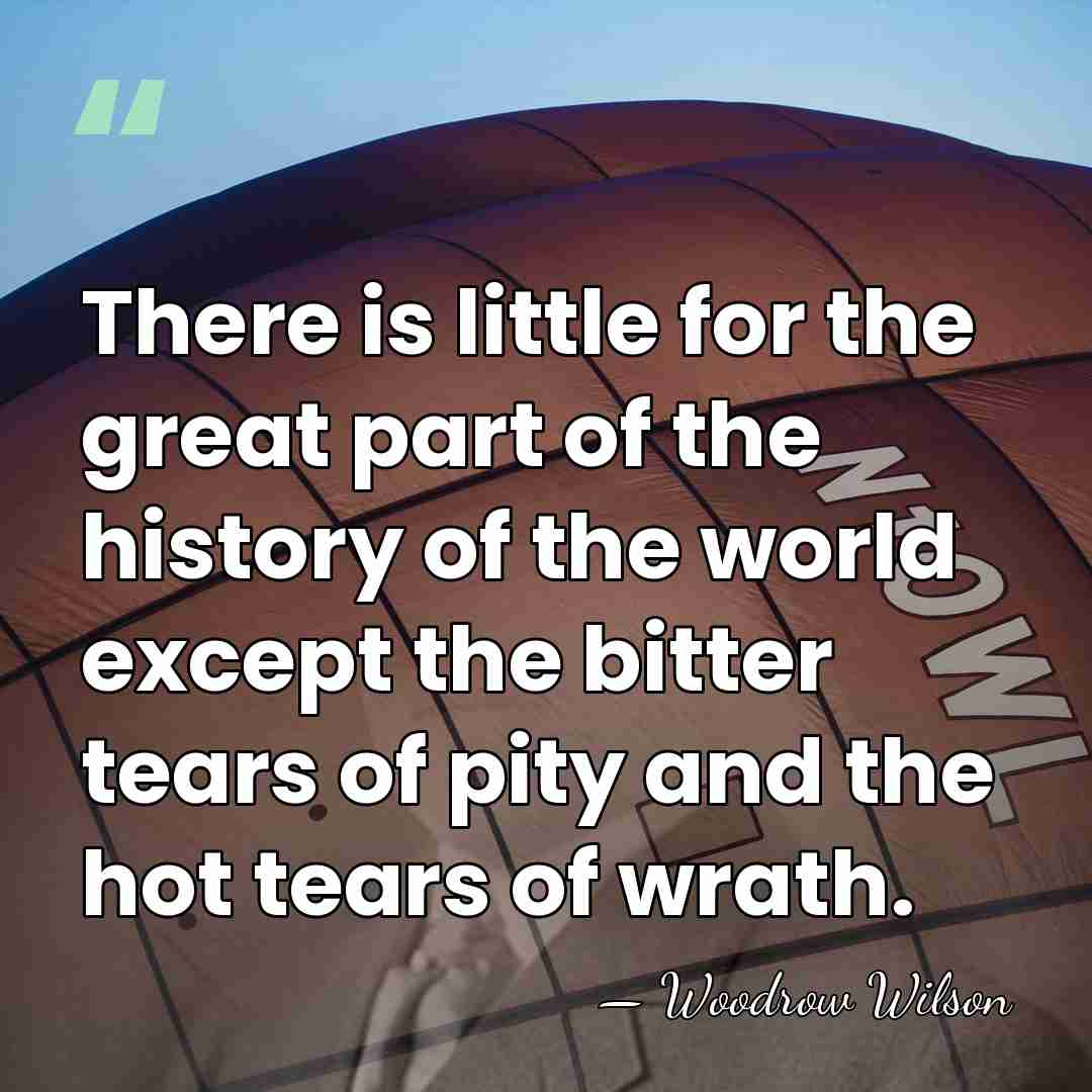 There is little for the great part of the history of the&hellip; - Woodrow Wilson
