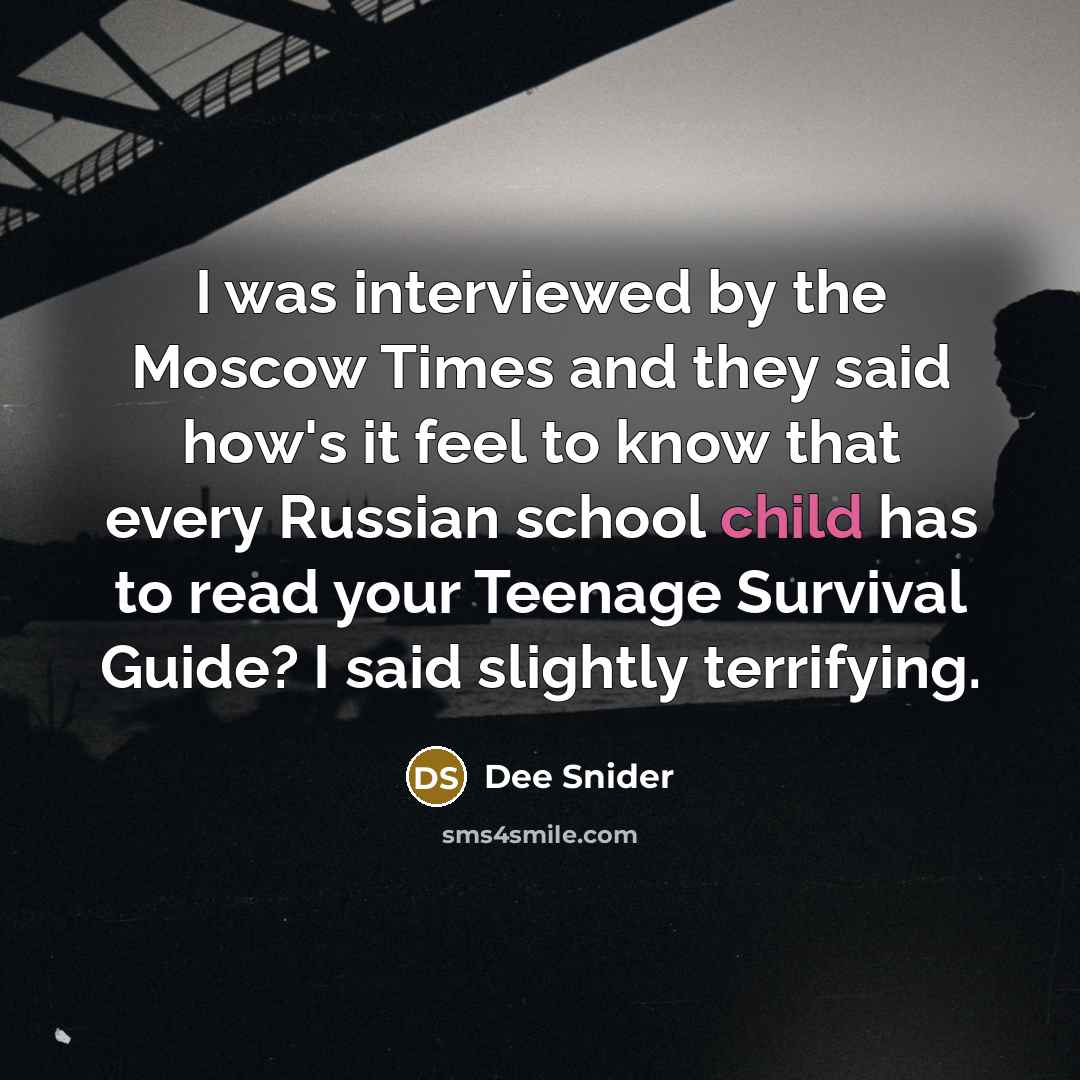 “I was interviewed by the Moscow Times and they said…” quote by Dee Snider
