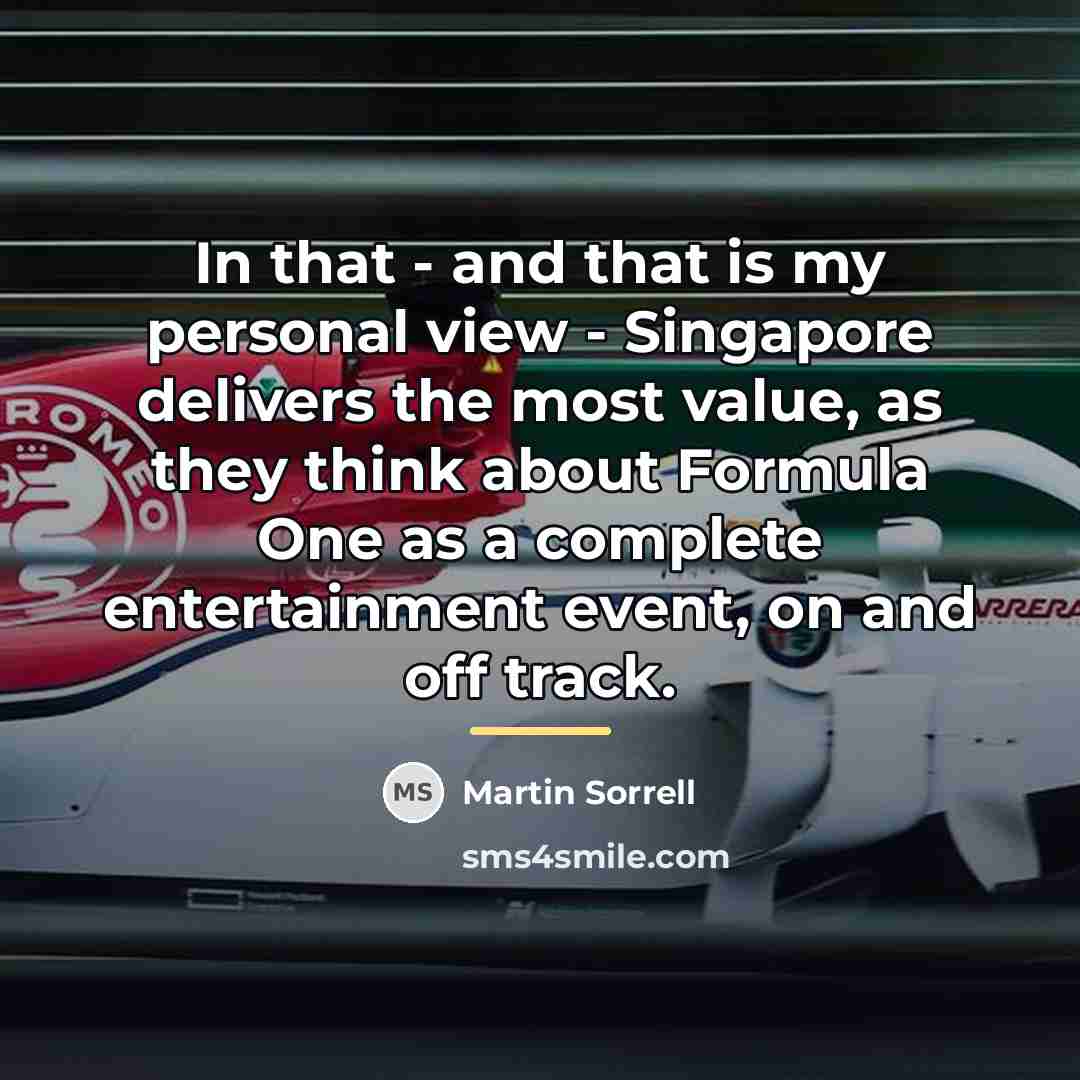 “In that - and that is my personal view -…” quote by Martin Sorrell